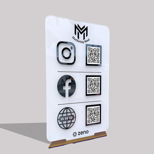 3 QR Vertical AI Standee