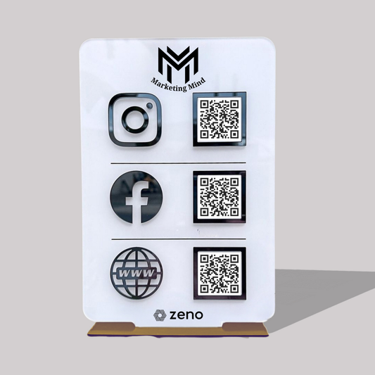 3 QR Vertical AI Standee