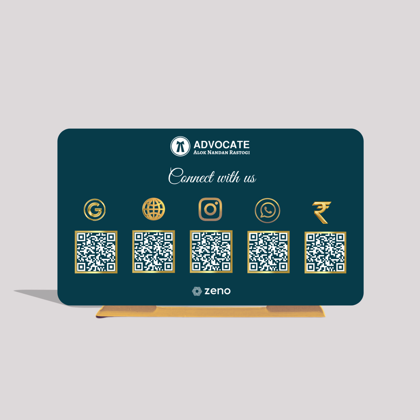 5 QR Horizontal AI Standee