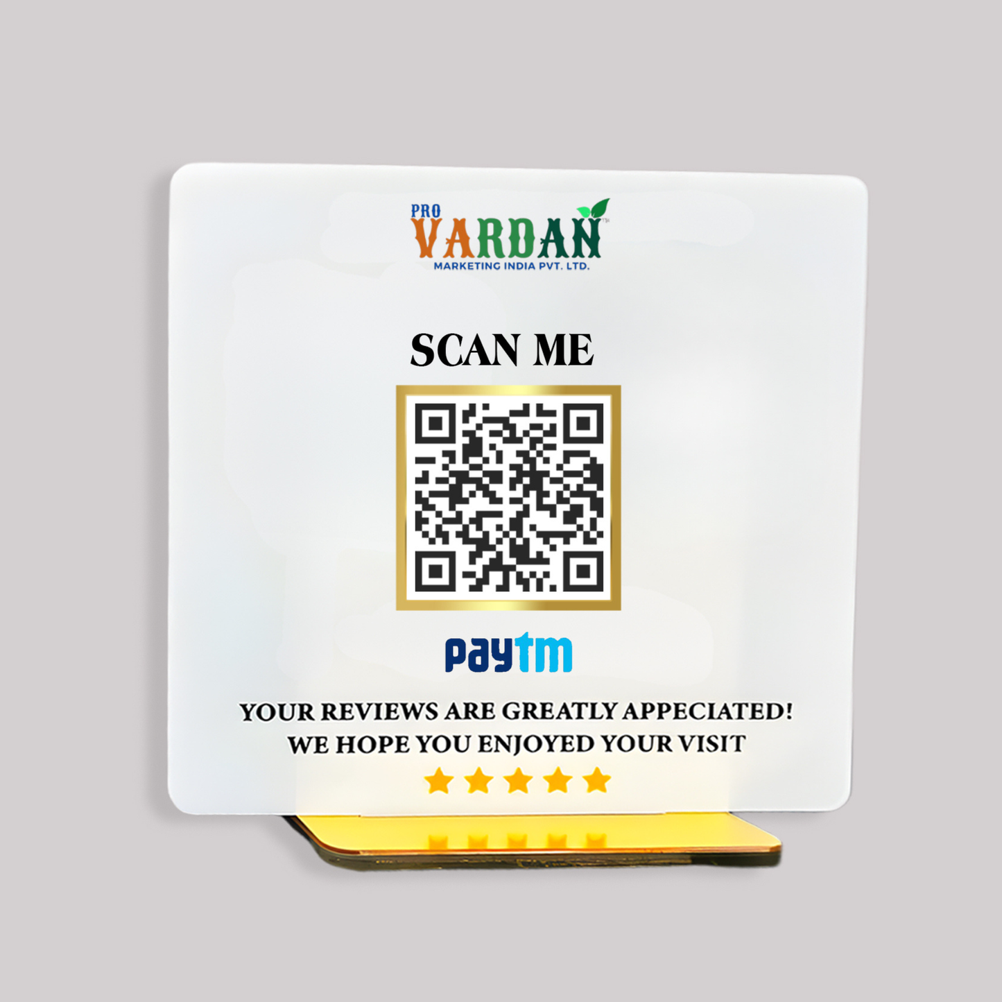 1 QR Smart Payment Standee