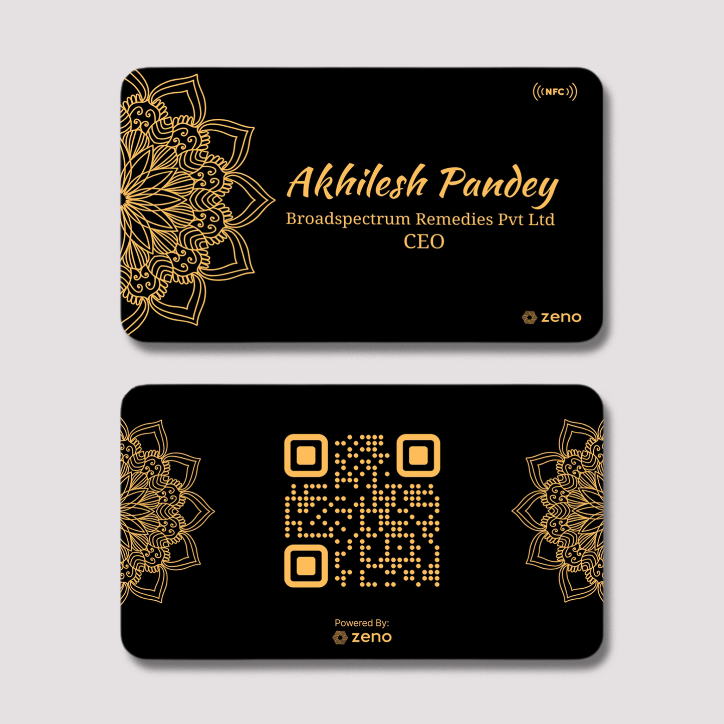 AI Matt Black Business Card