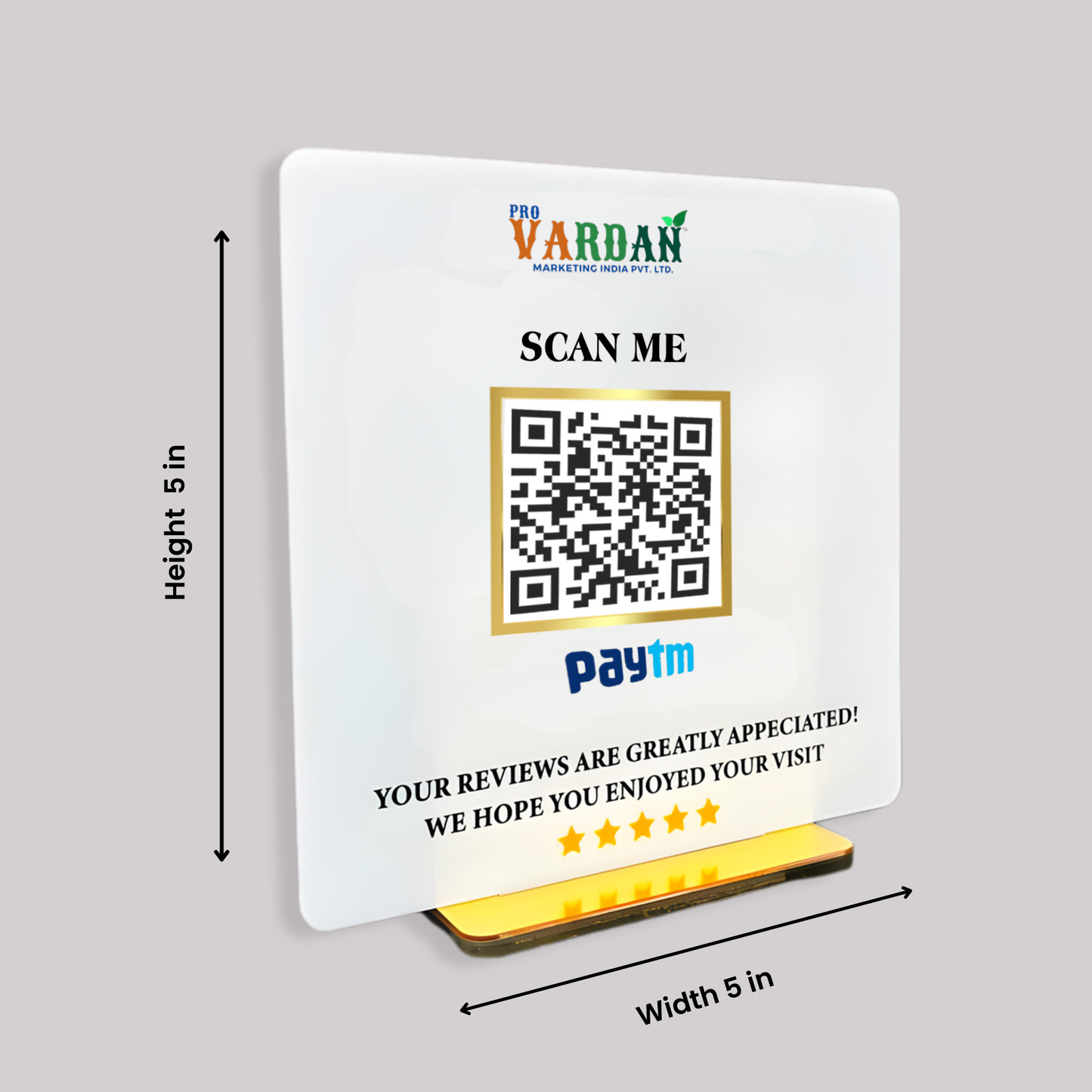 1 QR Smart Payment Standee