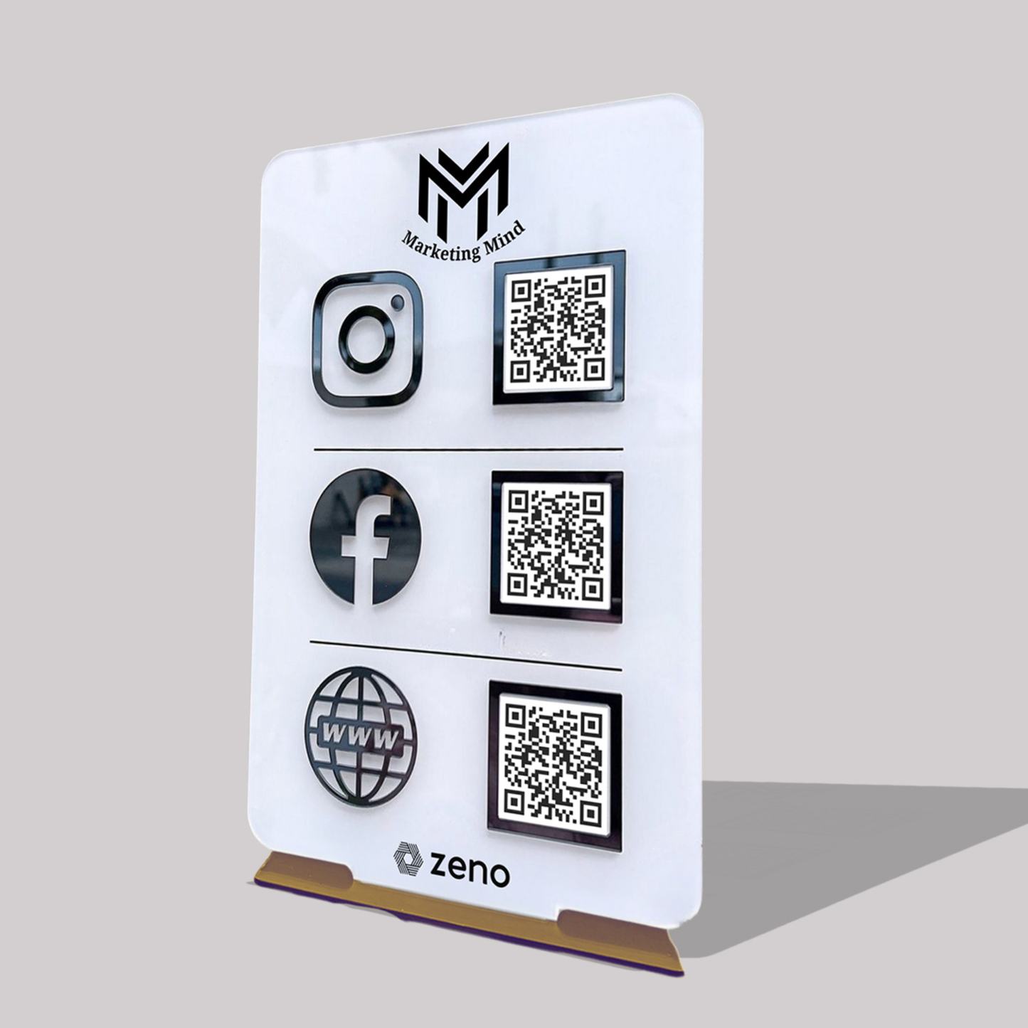 3 QR Vertical AI Standee