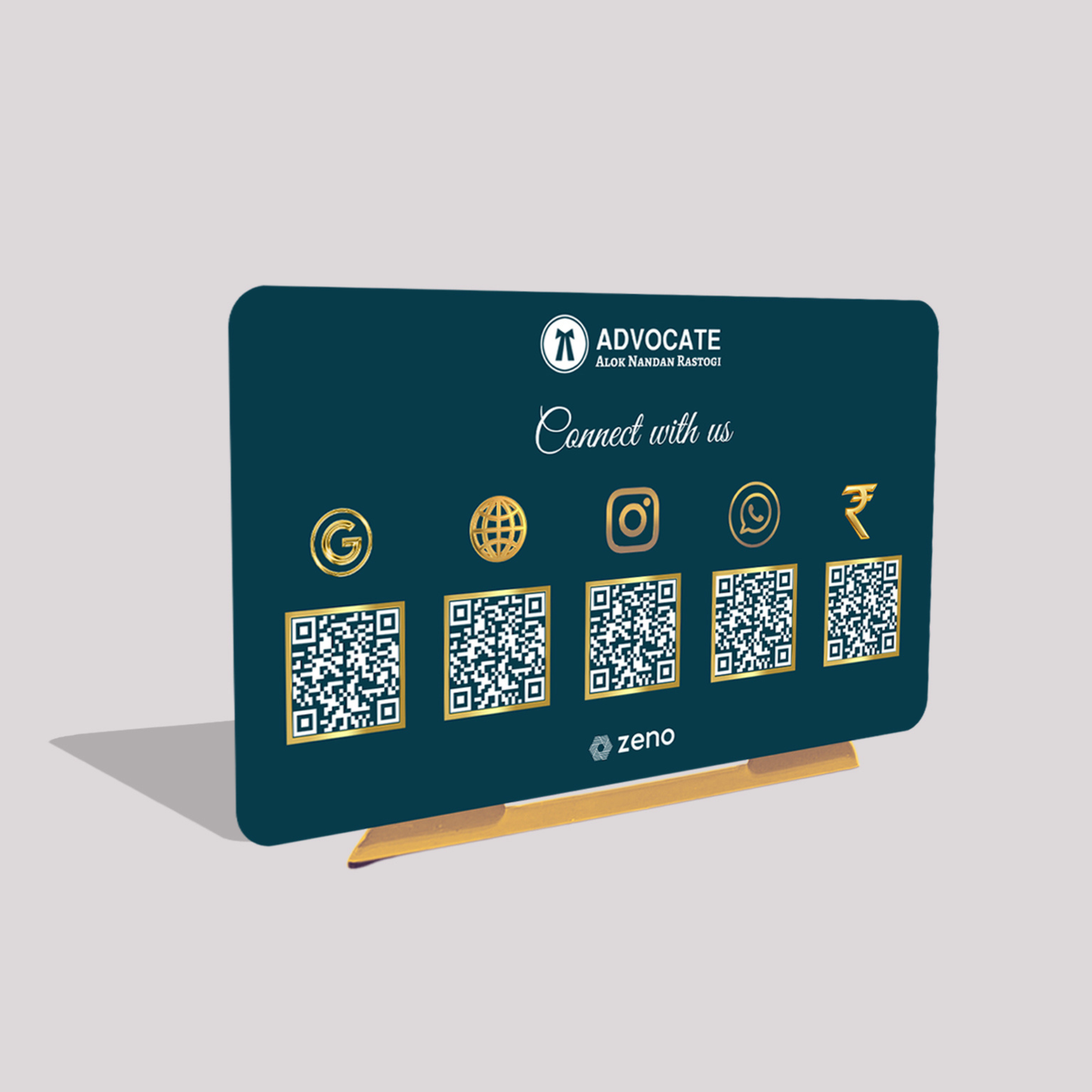 5 QR Horizontal AI Standee