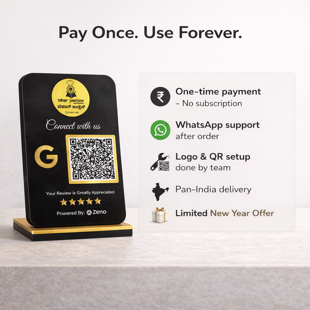 Customers se Bina bole Google Reviews Lene Wala Counter Standee