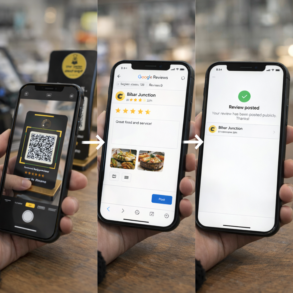 Customers se Bina bole Google Reviews Lene Wala Counter Standee