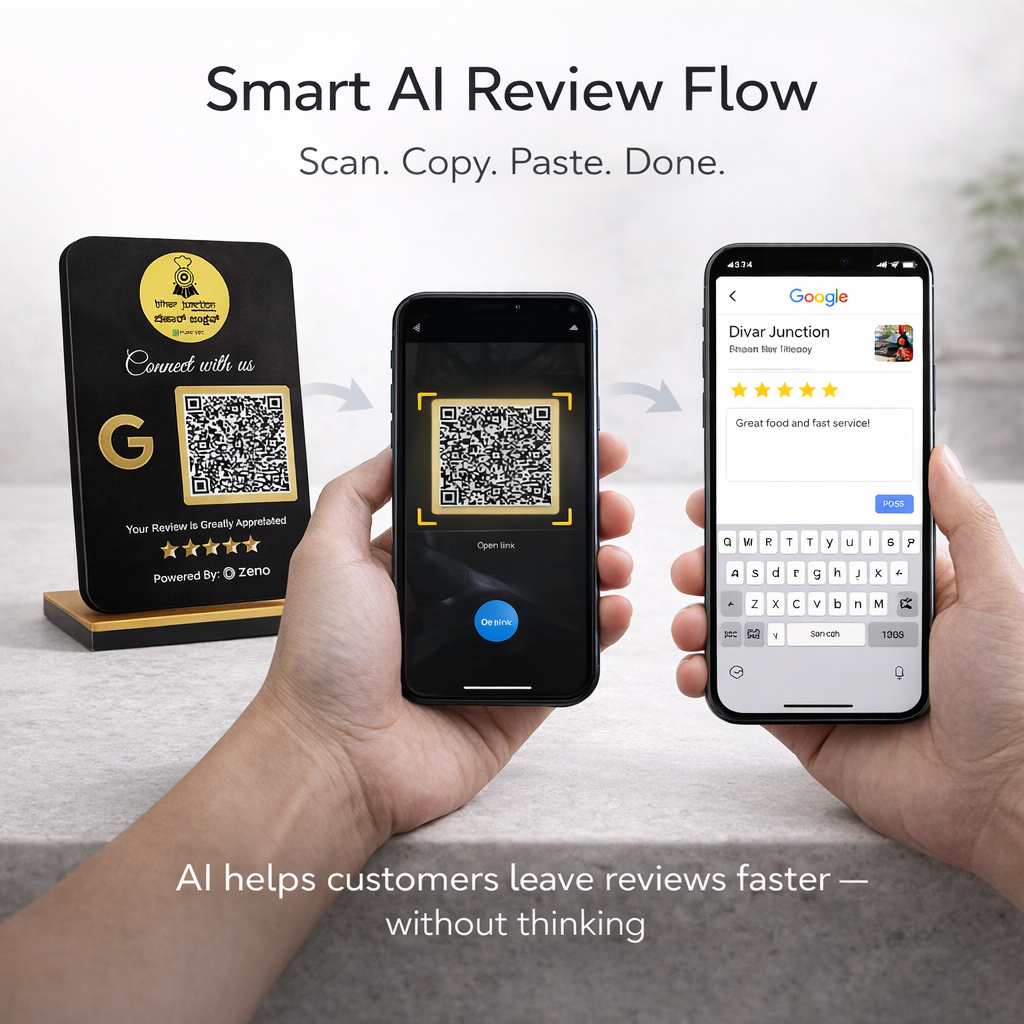 Customers se Bina bole Google Reviews Lene Wala Counter Standee