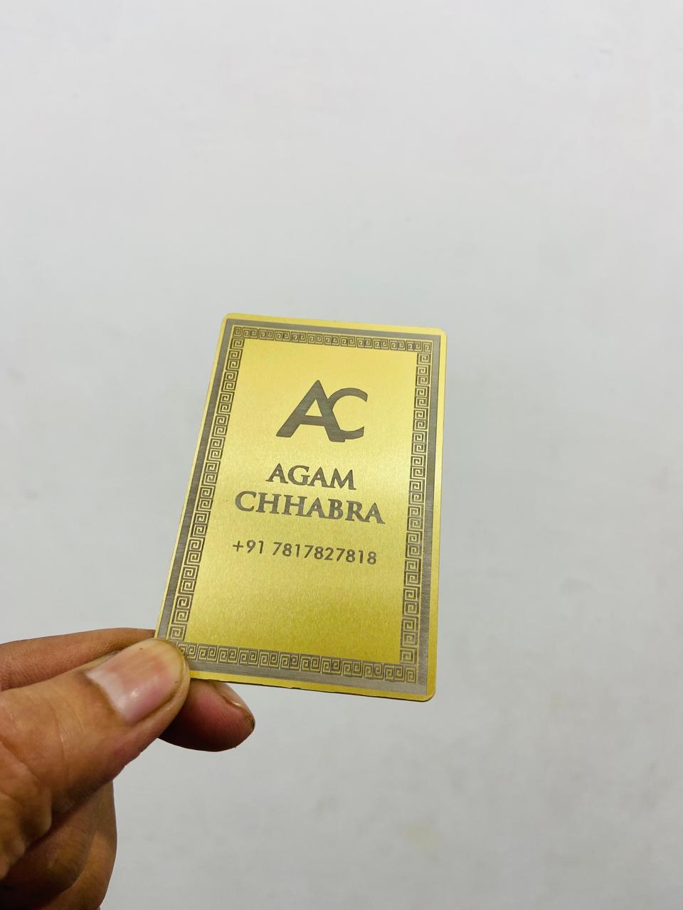 Zeno AI Golden Meta Business Card