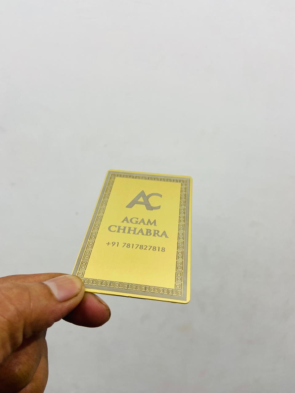 Zeno AI Golden Meta Business Card