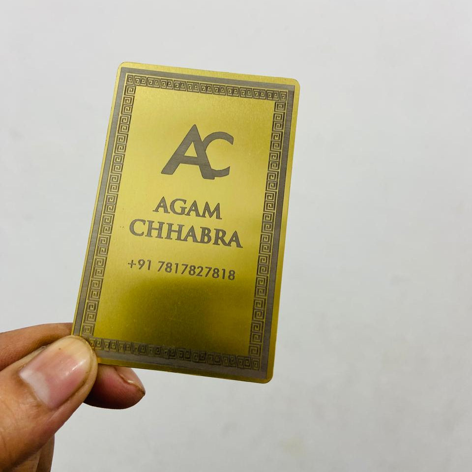 Zeno AI Golden Meta Business Card