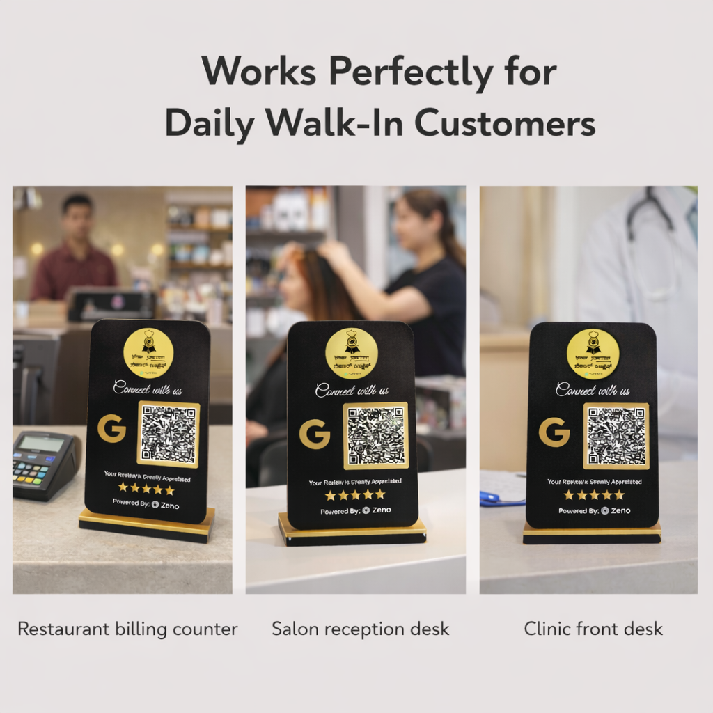 Customers se Bina bole Google Reviews Lene Wala Counter Standee